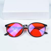 Gafas Rojas Para Mejorar El Sueño Gafas Bloqueadoras De Luz Azul Para Mujer Lentes Naranja Material Polímero Acero Inoxidable - details 9