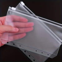 Carpeta Transparente Con Cremallera Para Anillo A5 5 Piezas Envelope Económico Con 6 Holes Para Notas Y Documentos - details 1