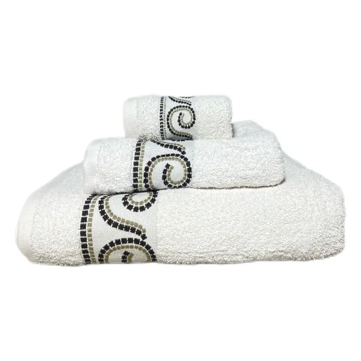 ILOVEHOME - Juego de Toallas de Baño 100% Algodón 450G - Set de 3 Piezas en Colores Variados , Incluye una toalla de tocador (30x50cm), una toalla de lavabo (50x100cm) y una toalla de sábana (100x150cm) - 1