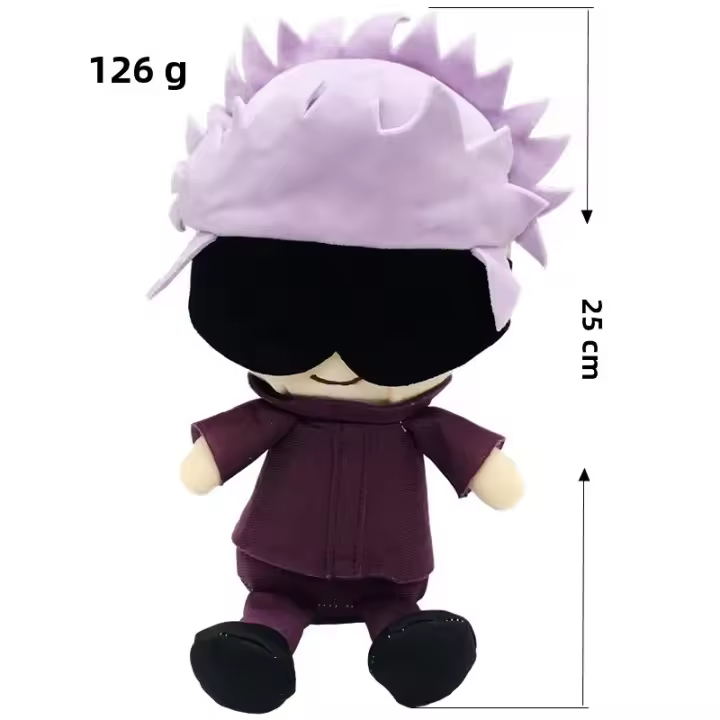 Muñeco De Peluche Jujutsu Kaisen 25cm Anime Gojo Fushiguro Megumi Kugisaki Nobara Satoru Suave Muñeco Regalo Para Niños - 1