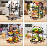 HOME  Cesta de Frutas de 2 Niveles con Soporte para Frutero y Verduras - details 3