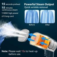 Vaporizador de ropa portátil: vaporizador de ropa portátil de calentamiento rápido de 15 segundos con tanque de agua grande, vaporizador de ropa de mano - details 2