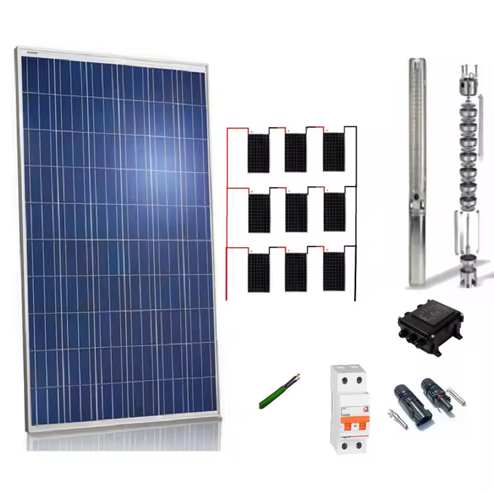 Plusenergy - Kit Bombeo 1800w / 2.3cv Caudal max. 6500 Litros/hora Altura 190 metro - 1