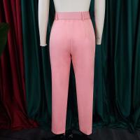 Elegantes Pantalones De Oficina Para Mujer Cintura Alta Con Cinturón Estilo Lady De Negocios Moda Trabajo Pantalones Rectos De Talla Fija Para Todas Las Estaciones - details 19