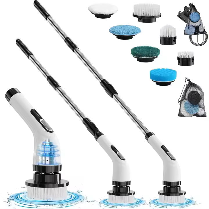 Eléctrica with Mango ajustable para Baños, Piso de baldadas y automóviles - 1