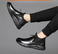 Zapatos De Seguridad Para Hombre Indestructibles Con Punta De Acero Protección Contra Punzadas Botas De Trabajo Resistentes Al Agua Material Superior De Cuero Microfibra - details 7