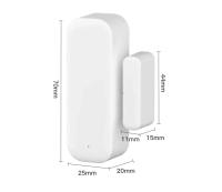Sensor De Puerta WiFi Tuya Sensor De Ventana Inteligente Control Remoto Por Alexa Google Home App Smart Life Compatible Con Smart Home - details 1
