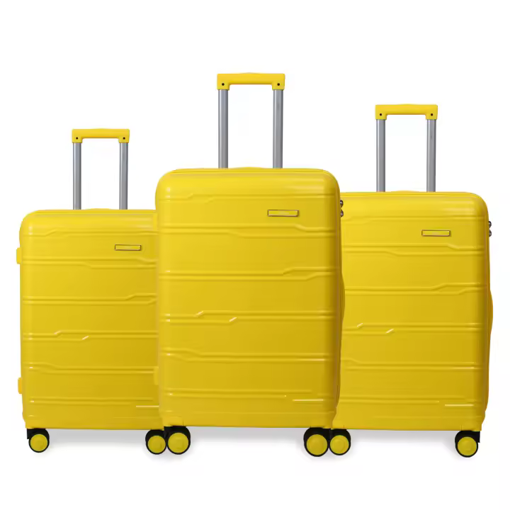 S7 STAR Juego 3pcs Maletas de Viaje, Cabina Rígida Resistente 20in 24in 28in, Equipaje Elegante Gran Capacidad, Maleta Rígida PP Set 3 con Cierre de Combinación y 4 Ruedas Giratorias - 1