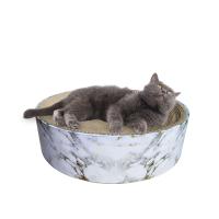 WANEKA Rascador Circular para Gatos de Cartón Cama para Gato Afila Uñas para rascar Modelo Burmese Máxima Calidad Ondulado Rascador Gato Carton La Cama Ovalado Rascador Protección de Muebles Almohadilla para Rascar - details 2