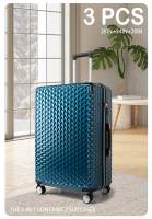 Juego de maletas con 3 piezas, Set de tres maletas de viaje apilables,Trolley Maleta de Cabina Ligero y Resistente,Código Antirrobo de 3 Dígitos, Ruedas Dobles 360º,Maletas con carcasa rígida resistente y esquinas reforzadas,Equipaje de Bodega - details 0