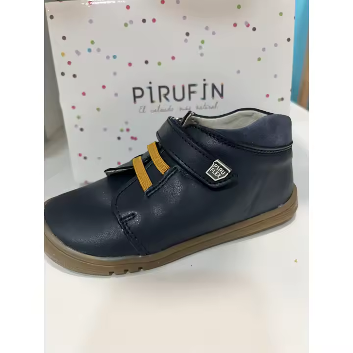 Botas de piel azul marino Piruflex - 1
