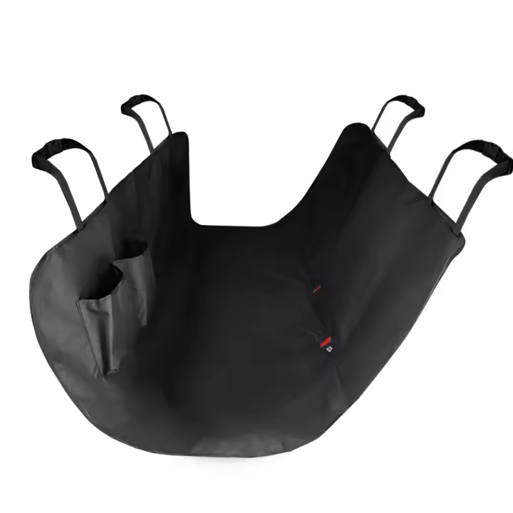 Cubierta De Asiento Para Coche Para Perros 600D Tela De Lona Impermeable Protector De Asiento Con Bolsillo De Almacenamiento Para Viajes Con Mosquitero Y Portaartículos - 1