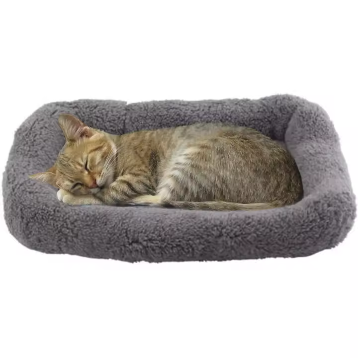 Cama para gatos, cama para gatitos, cómoda y suave, con cojín para mascotas pequeñas, lavable, para nido o cueva de gato (42 cm x 28 cm) - 1