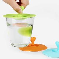 6 unids taza de vidrio de silicona cubre tapas reutilizables anti polvo taza cubre café té taza cubierta para tazas cuencos tazas latas - details 3