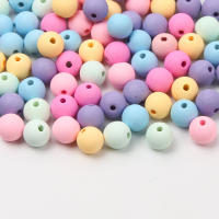 Triturados De Acrílico Mate En Colores Macarón 6/8/10mm Para Creación De Joyas Pulseras Collares Accesorios DIY Forma Redonda - details 4