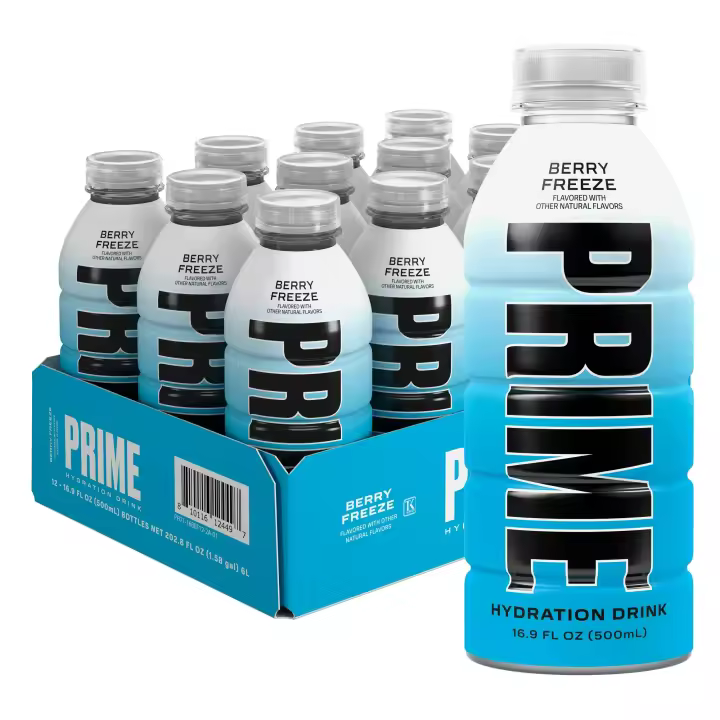 PRIME BEBIDAS 4-6-8Botellas Hydration ENERGETICA DEPORTIVA 500ML SURTIDOS DE SABORES ISHOWSPEED LEMONADA,GLOWBERRY,KINGS WORLD CUP,BLUE RASPBERRY,ICE POP,LIMA LIMON,TROPICAL PUNCH,BERRY FREEZE,IBAI,MODELOS DIFERENTES A ELEGIR - 1