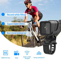 Cámara Deportiva Portátil 1080P HD Mini Con WiFi Hotspot Y Grabadora Para Motocicleta Y Bicicleta Impermeable Cámara De Acción Con Lente De Ancho Ángulo De 120° - details 1