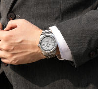 Reloj Mecánico Para Hombre CADISEN Con Dial De Meteorito Calendario Completo Semana 100M Resistencia Al Agua Movimiento MIYOTA 8285 Acero Inoxidable Cristal De Zafiro - details 13