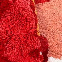Alfombra De Tomate Tufted Rug Con Patrón Divertido Alfombra Suave Para Sala De Estar Entrada Interior Dormitorio Decoración De Área Antideslizante Resistente Al Desvanecimiento Lavable Mecánicamente Uso Doméstico Y Hotelero - details 3