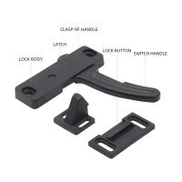 Kit De Manija De Puerta Para RV Cierre De Ventana De Puerta Con Manija Para Abrir Y Cerrar a Mano Material ABS Y Aleación De Aluminio - details 6