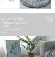 Alfombra Redonda De Peluche Suave Artificial Cabello Largo Tapete Suave Para Piso Decoración De Hogar Dormitorio Sala De Estar Moderna - details 8