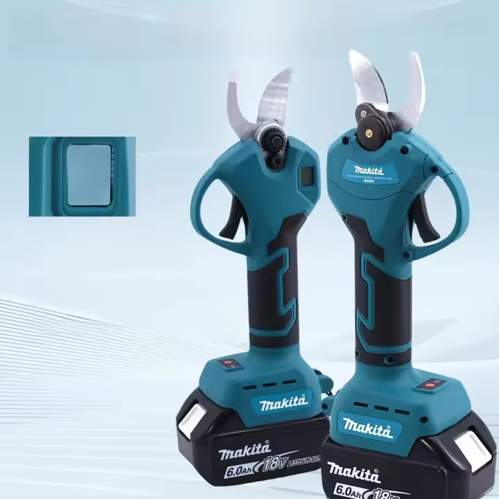 Tijeras Eléctricas Profesionales Makita Con Pantalla LED Y Batería De Litio 18V Para Jardinería Y Podar Árboles De Frutas Herramientas De Jardinería - 1