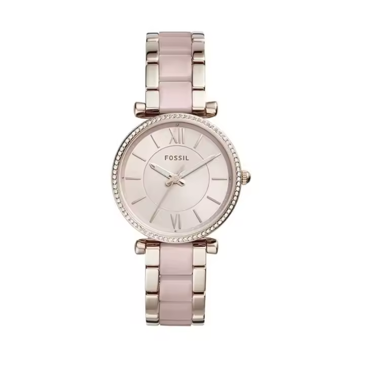 FOSSIL Reloj Fossil Carlie ES4346 para Mujer, Diseño Elegante en Oro Rosa y Acero Inoxidable - 1