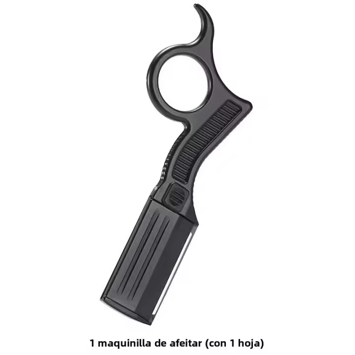 Cuchilla De Afeitar Para Hombres Herramientas De Barbero Eliminador De Pelo De Aleación De Zinc Cuchilla Doble Fila Con 1 Hoja - 1
