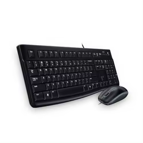 Logitech MK120, Estándar, USB, Negro, Ratón incluido (RUSO) - 1