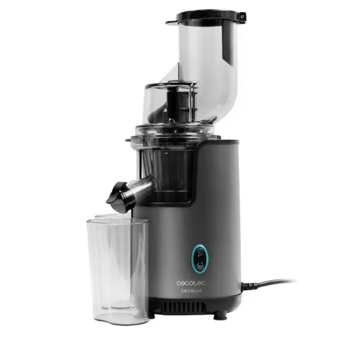 Cecotec Licuadora frutas y verduras prensado frío Juice&Live 2500 EasyClean. Potencia 200 W Filtro fácil limpieza Canal XL - 1