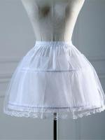 Falda Acolchada Para Niñas Con Aro Interior Blanca A-line Vestido De Baile Infantil Material Poliéster Y Acrílico - details 4