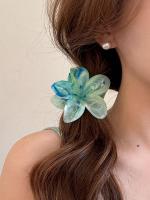 2-3pcs Clip Para El Cabello De Mujer Tamaño Grande Peso Ligero Con Patrón De Flores Y Colores Gradiente Accesorio De Moda Para El Aire Libre - details 7