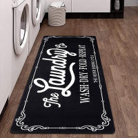 Alfombra De Piso De Veludo Cristal Clásica Absorbedora De Agua Antideslizante Para Cocinas Y Lavanderías Tamaño Rectangular - details 7