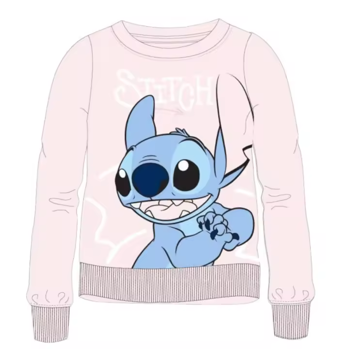 Sudadera infantil rosa niña Stitch Disney 100% algodon. e plus m regalos para niños ropa para niñas - 1