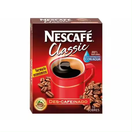Pack de 120 sobres Café Descafeinado Nescafé (12 x 10ud) - 1