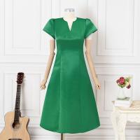 ZANZEA Vestido Largo Vintage Para Mujer V-neck Manga Corta A-line 2024 Verano Fiesta Playa Vacaciones Vestido De Encaje - details 4