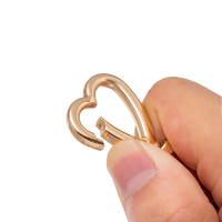5Pcs Clip De Corazón Para Llavero Hebilla Trigón De Cangrejo Para DIY De Cadena De Llaveros Joyería Herramientas De Metal De Aleación De Zinc - details 3