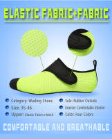 Zapatos De Agua Para Hombres Mujeres Y Niños Quick Dry Sensación De Calzado Descalzo Para Natación Vela Surf TPR Upper Stitching Closure Hook & Loop - details 3