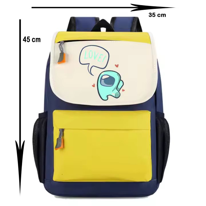 Mochila Among Us. The Impostor. Varios colores. Ideal para la escuela. Colegio. Senderismo. Excursiones. Multiples bolsillos - 1