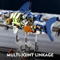 Conjunto De Construcción Mecánica De Jirafas Con Base Expositiva Y Luces Bloques De Marina Para Niños Y Adultos Regalo Educativo De Juguetes - details 5