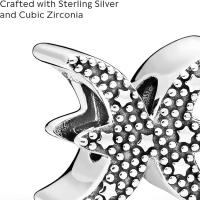 Charm of the Zodiac Piscis brilliant en Plata esterlina para mujer de Pandora Moments. Viene con Caja de Giunta original. - details 1