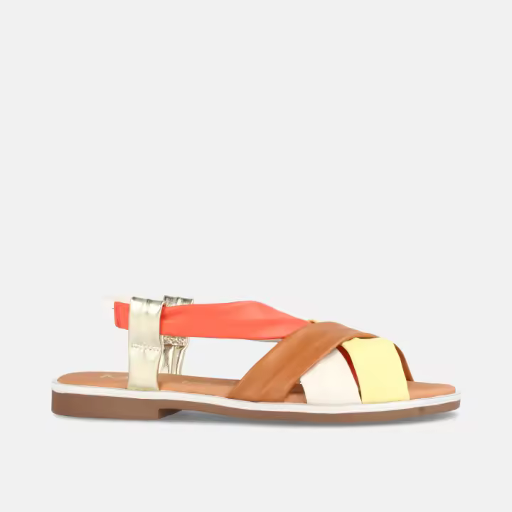 MARILA SHOES SANDALIAS PARA MUJER PLANAS EN PIEL CORA MULTICUERO - 1