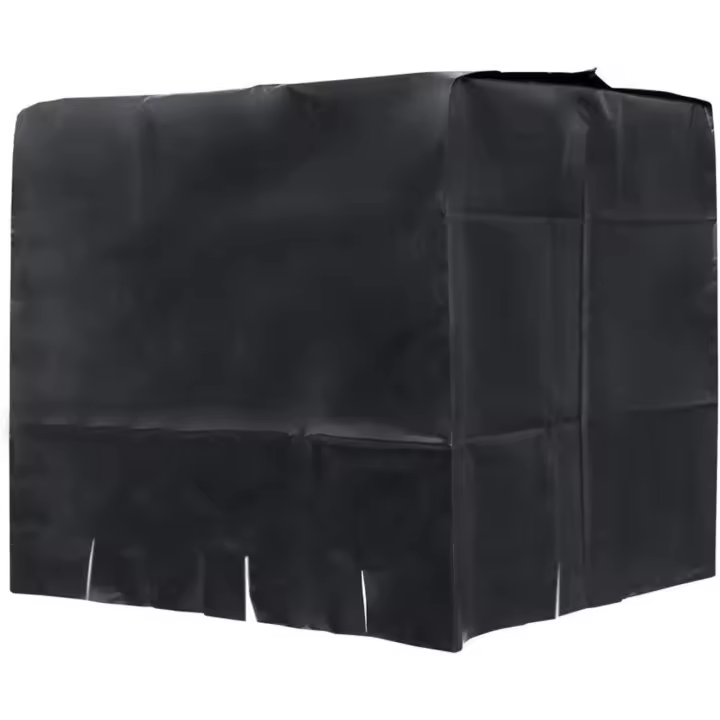 Cubierta de contenedor IBC-Tapa de contenedor de tanque de agua Pctive, cubiertas de contenedor IBC Cubierta de estante solar para tanque de agua de lluvia-120X100X116cm - 1
