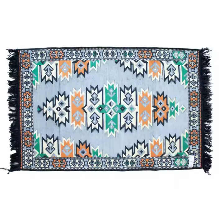 Alfombra Kilim 125x80 cm - Carbón - 1