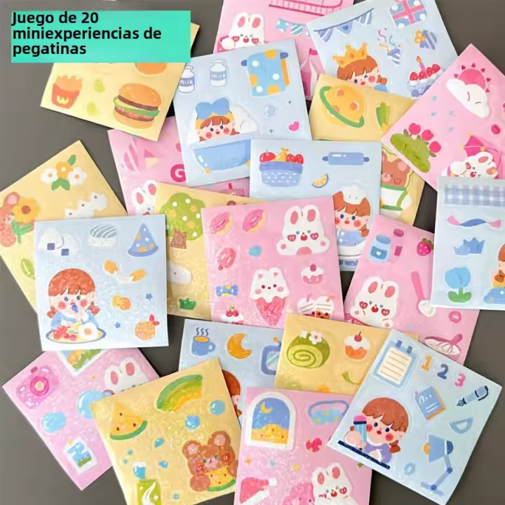 Colección De Pegatinas De Dibujos Animados Lindos Para Niñas 20/100 Pcs Decoración Para Libros De Notas Y Platos Guka - 1