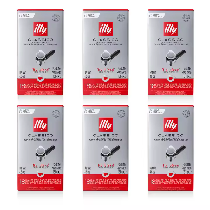 Illy Cafe PACK 6 Monodosis E.S.E Clasico - 18 Uds - Qumir - 1