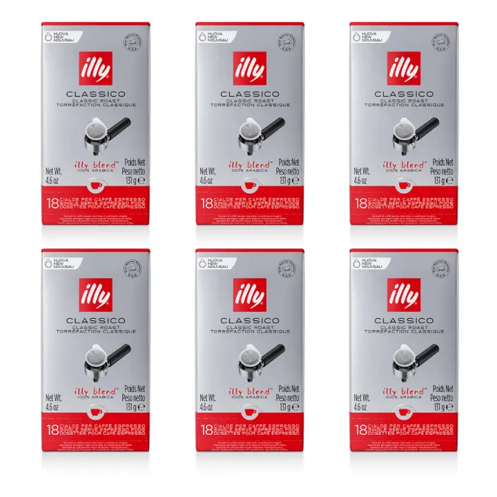 Illy Cafe PACK 6 Monodosis E.S.E Clasico - 18 Uds - Qumir - 1