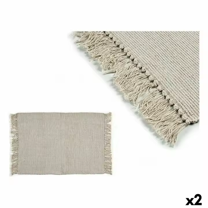 Alfombra Beige 80 x 120 cm (2 Unidades) - 1