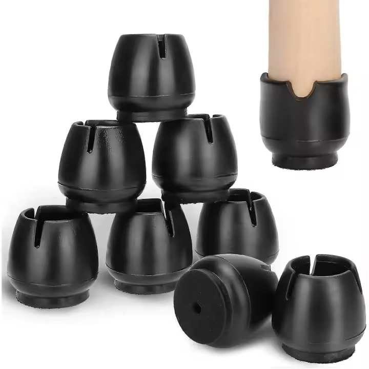 32 piezas de silicona silla pies tapas, Protector de pies de silla con fieltro, Tapas de pies de silla de silicona - 1