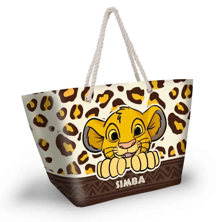 KARACTERMANIA Bolsa Playa Leopard El Rey Leon Disney 37x52x17cm. - 1